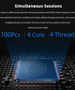 6 Gigabit Ethernet RJ45 J1900 Fanless Firewall Router