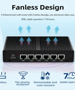 6 RJ45 LAN Firewall Mini PC
