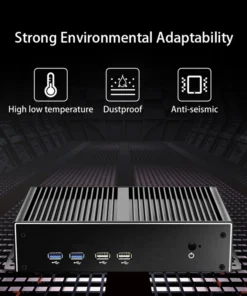 6 RS232 COM Fanless Mini Embedded Industrial PC