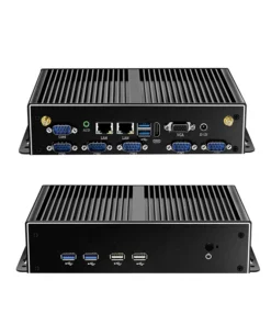 6 RS232 COM Fanless Mini Embedded Industrial PC