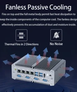 9-36V Fanless Industrial PC POE RS485 Linux Computer
