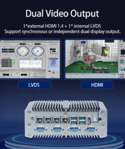 9-36V Fanless Industrial PC POE RS485 Linux Computer