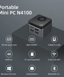 Celeron N4100 Mini PC Quad-Core Tiny computer