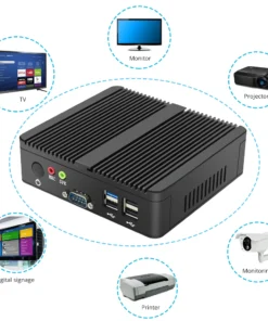 Cheap Fanless Mini PC Dual Nic