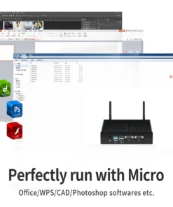 Dual LAN Intel Celeron J1900 Fanless Mini PC