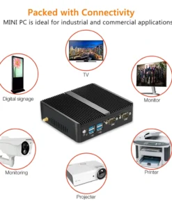 Fanless Linux Ubuntu Mini PC with Dual LAN
