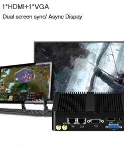 J1900 Quad Core Dual LAN Desktop Mini PC