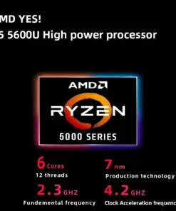 XCY AMD Ryzen 5 5600U DDR4 Mini PC